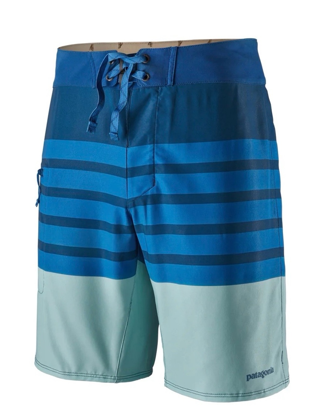 Patagonia Men’s Blue Striped Board Shorts